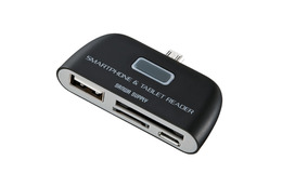 マウスからAbdroid端末の操作が可能に……USBホスト付きカードリーダー 画像