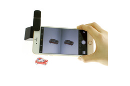 iPhoneなどに取り付けて3D動画が撮影できるスマホ用レンズキット