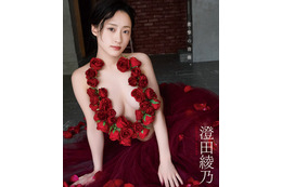 澄田綾乃、薔薇の花だけでバストを！ギリギリ衣装で挑発 画像