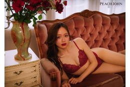 森香澄、色気たっぷりランジェリーを上品に着こなし!“ピーチ・ジョン”冬シーズンのビジュアル公開