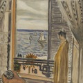 『アンリ・マティス 「窓辺の女」 1920年 - みぞえ画廊』。対象作品は特別展「マティスとルオー展」に展示されている内の8点となっている（画像はプレスリリースより）