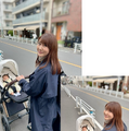 安めぐみの次女ベビーカーデビュー＆お散歩ショットに反響「かわいいママ！」
