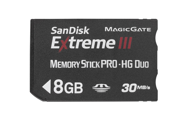 サンディスクExtremeIII　メモリースティックPRO-HG Duoカード
