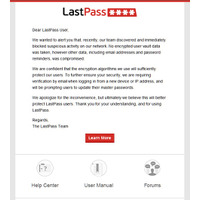 オンラインパスワード管理「LastPass」、外部攻撃で情報流出の可能性 画像