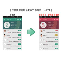 家族の位置情報を自動通知する防災アプリ＆サービス「ココダヨ」、9月より開始 画像