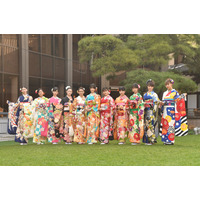 オスカー美女11名が晴れ着姿で集結、藤田ニコルは岡田結実の全力ネタに太鼓判 画像