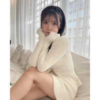 NMB48・貞野遥香、太ももあらわ！真っ白なふわふわコーデを披露 画像