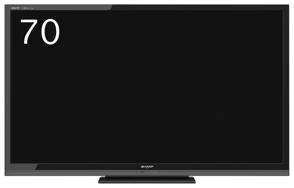 シャープ、迫力の大画面70型液晶テレビ「アクオス」……実売55万円前後
