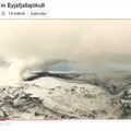 YouTubeにあるエイヤフィヤトラヨークトル氷河の火山の様子（3月21日撮影）