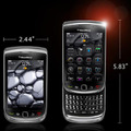 「BlackBerry Torch」のサイズ