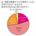 写真や動画がついた携帯メールは、文字だけのメールよりも気持ちが伝わると思いますか？