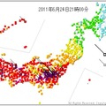 6月24日の各地の最高気温（21時時点）