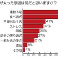 あなたが太った原因は何だと思いますか？