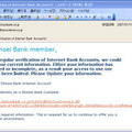確認されたフィッシングメール（HTMLバージョン）のサンプル