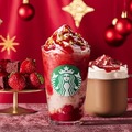 スタバ、ホリデーシーズン新作「ストロベリー ＆ ベルベット ブラウニー フラペチーノ」11月1日～