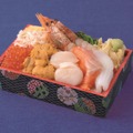 【浜形水産】「海鮮七福弁当」（1折）2,916円〈各日販売予定50点〉