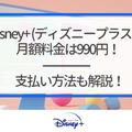 Disney+ (ディズニープラス)の月額料金は990円！支払い方法も解説！