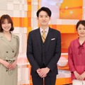 左から）阿部華也子、生田竜聖(フジテレビアナウンサー）、西山喜久恵(フジテレビアナウンサー）（C）TBS