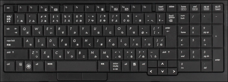 6550b/CTのCTOで日本語標記キーボード