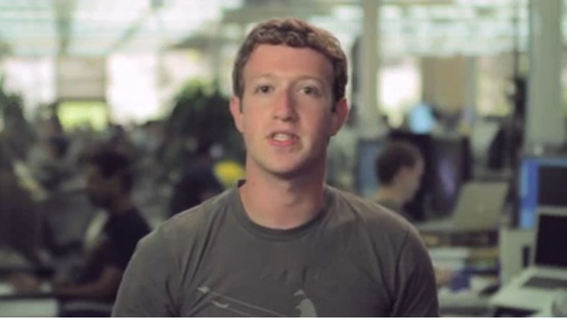 Facebook CEO マーク・ザッカーバーグ氏による動画