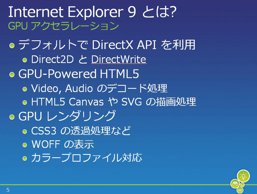 GPUアクセラレーションの機能