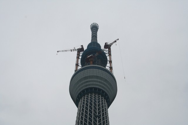 延期されたアンテナ引き上げ作業を本日実施