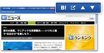 記事ページに表示されるアイコン