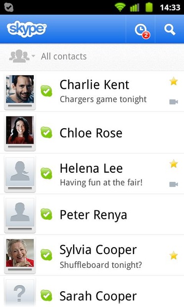 Skype for Android 