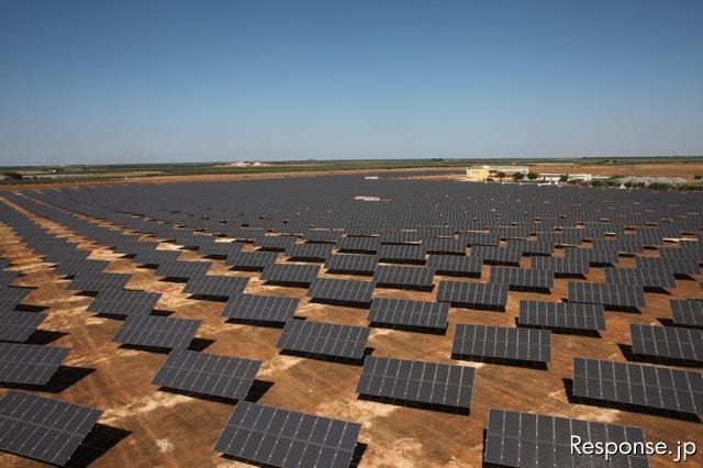 完成した大規模太陽光発電所