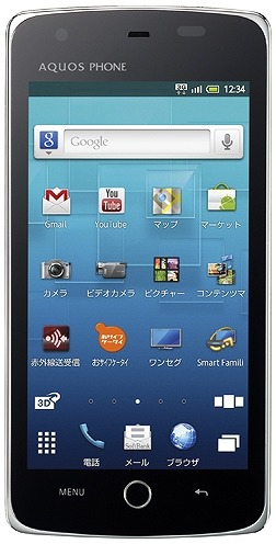 「AQUOS PHONE THE PREMIUM 009SH」ブラック