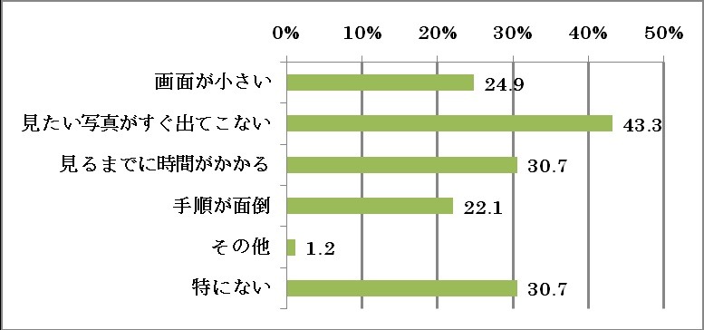 写真を見る際の悩みは？