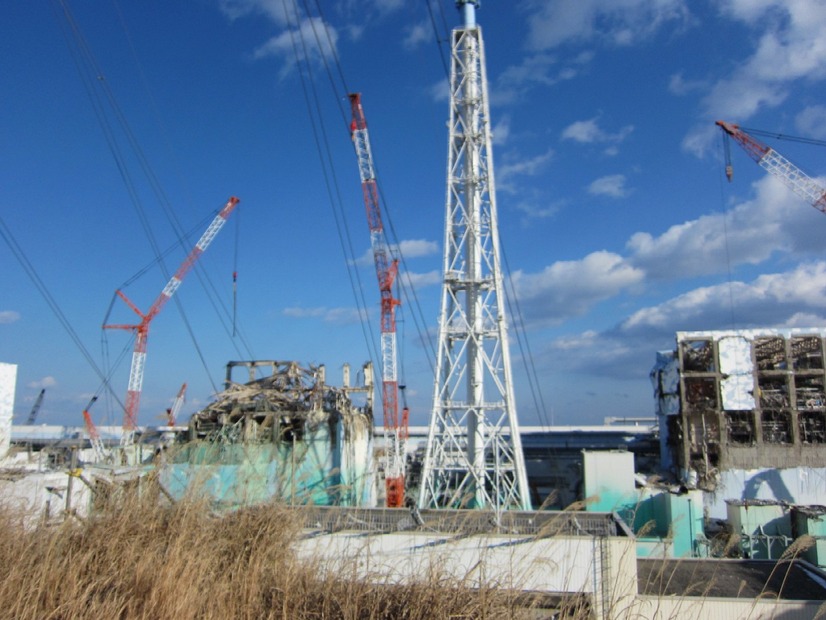 3号機原子炉建屋（1月14日撮影）