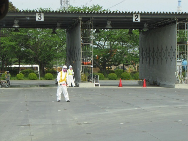 車両除染場