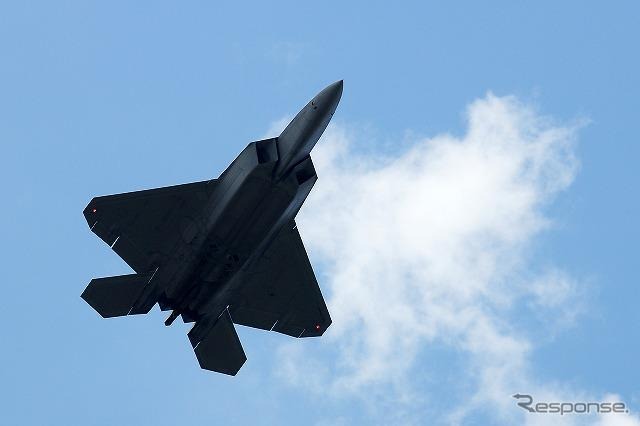 横田基地では3回目の展示となる『F-22ラプター』戦闘機