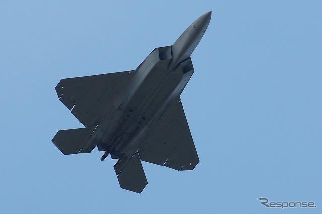 横田基地では3回目の展示となる『F-22ラプター』戦闘機