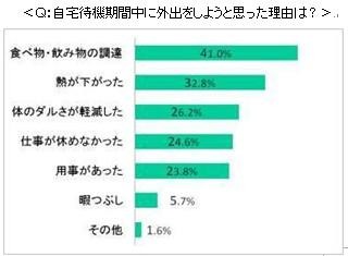 Q：自宅期間中に外出をしようと思った理由は？