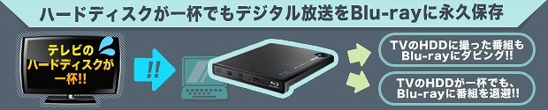 「BRP-U6DM2」でBlu-rayディスクへの移動・ダビングが簡単に