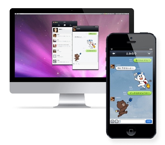 「LINE」PC版画面イメージ