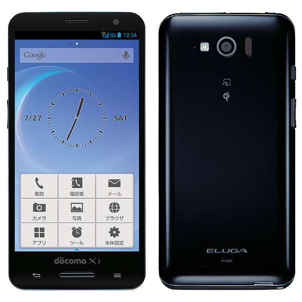 「ELUGA P P-03E」Blackモデル