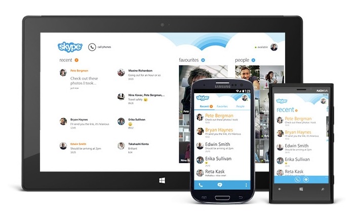 「Skype for Android 4.0」画面イメージ