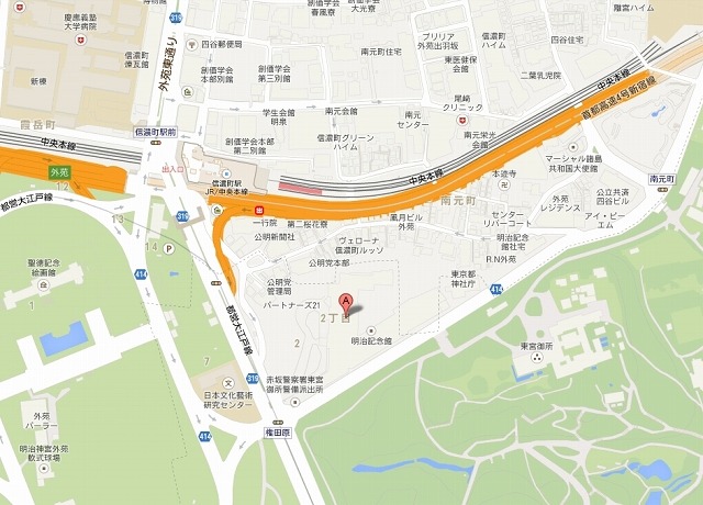 開催場所地図（Googleマップより）