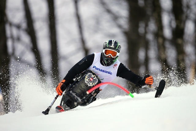 ソチ冬季パラリンピック、アルペンスキー男子回転座位、フィリップ・ボナディマン選手　(c) Getty Images