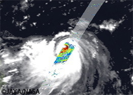 2014年7月5日4時27分頃（日本時間）GPM主衛星DPRによる観測