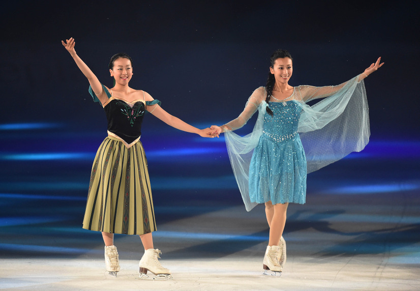 浅田真央と浅田舞(c)gettyimages