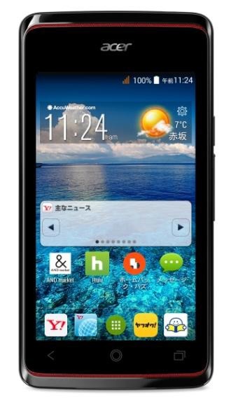 4型液晶搭載のAndroidスマートフォン「Liquid Z200」