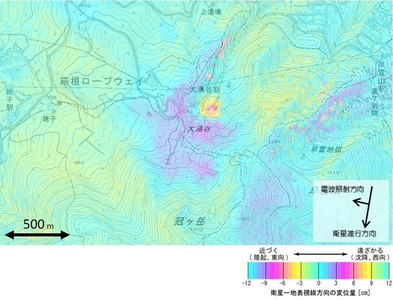 箱根山の火山活動に関する情報（国土地理院）