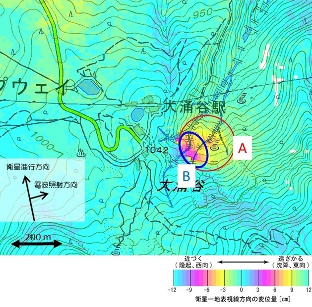 3月1日～2015年5月10日の解析結果（国土地理院）