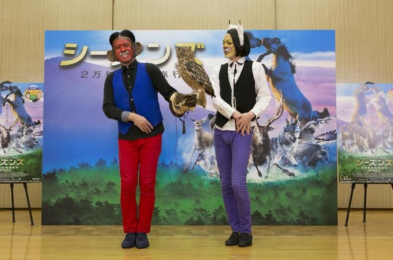 フクロウとのフォトセッション