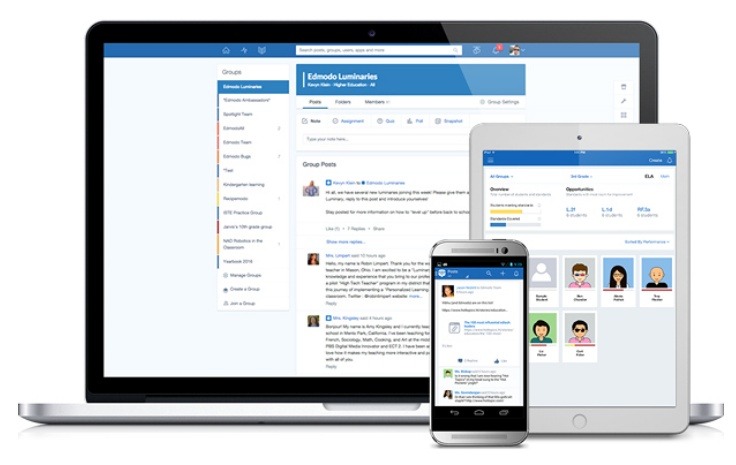 「Edmodo」利用画面イメージ