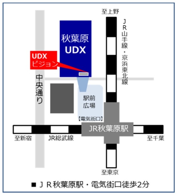 「秋葉原UDXビジョン」設置場所